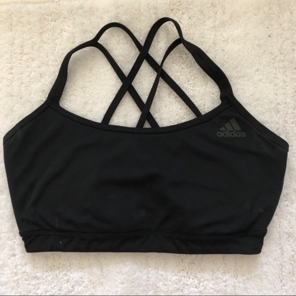 Black Strappy Adidas Sports Bra